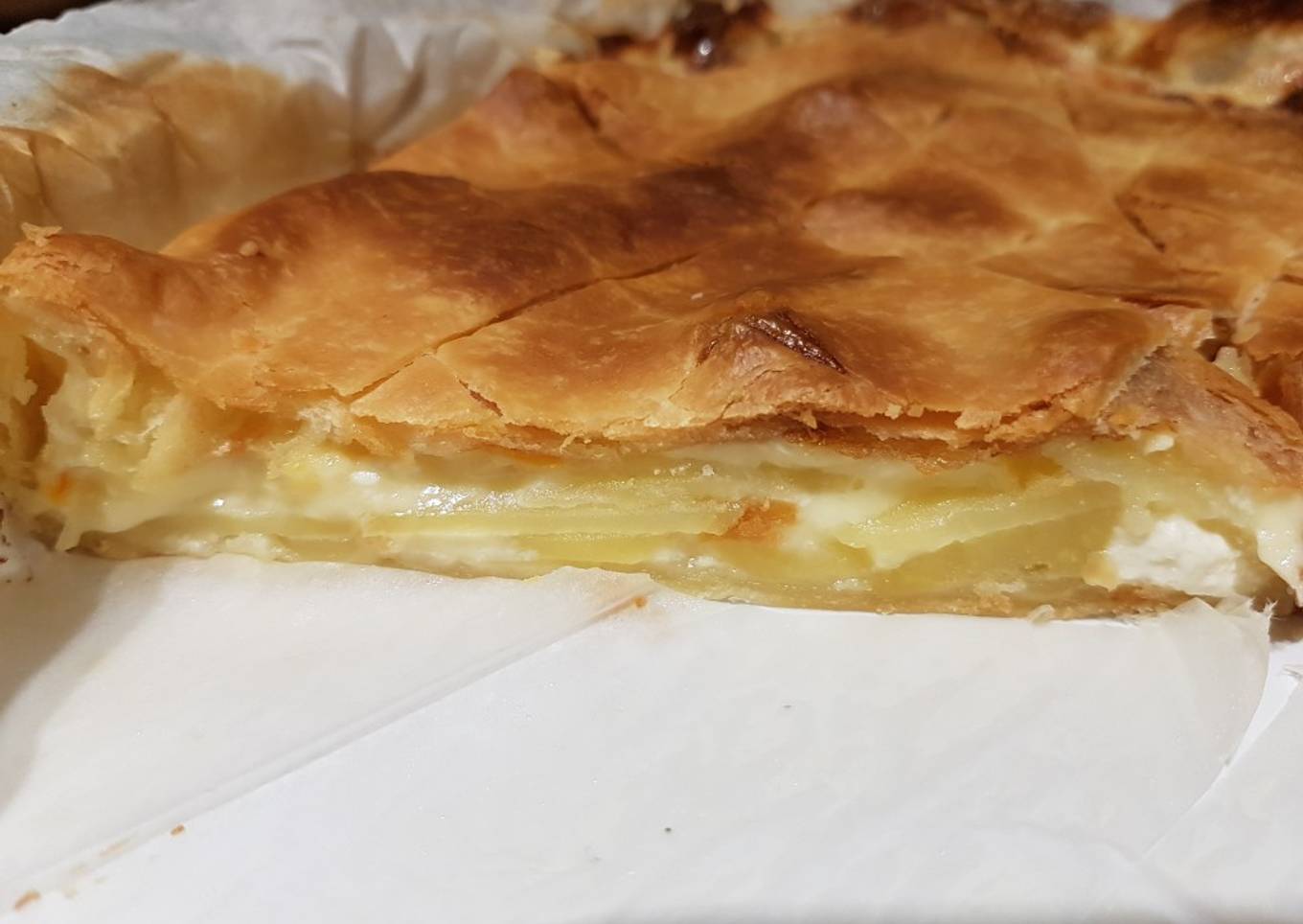 Tarte pommes de terre/reblochon