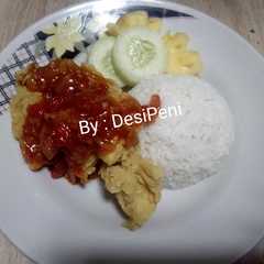 A picture of Ayam Krispy Saus Extra Pedas.