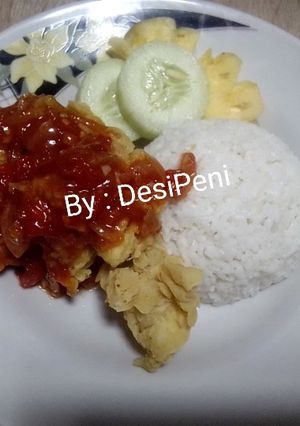 Foto resep Ayam Krispy Saus Extra Pedas