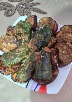 صورة لوصفة باذنجان مقلى ولا احلى من كداا 😋😋😋😋