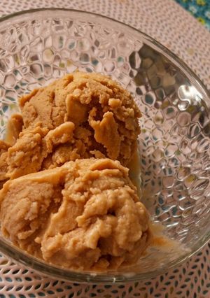 Una foto de Helado casero de mamey🍦😋