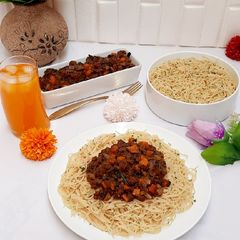 A picture of Spaghetti bolognese.