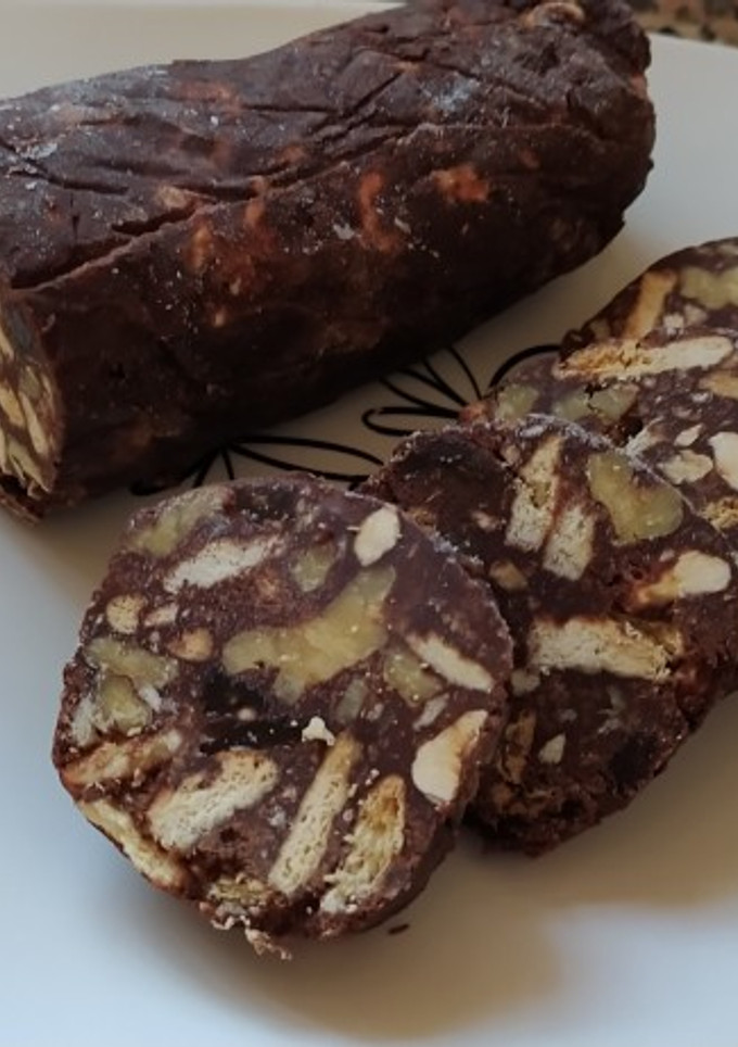 Una foto de Salchichón de chocolate