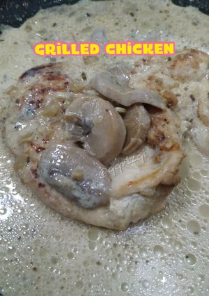 Foto resep Grilled Chicken with mushroom sauce