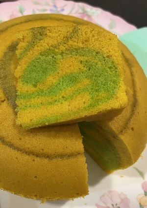 Gambar Kek Marble Kukus Guna Blender