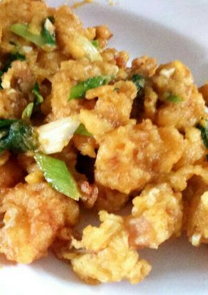 Foto resep Udang saos telor asin
