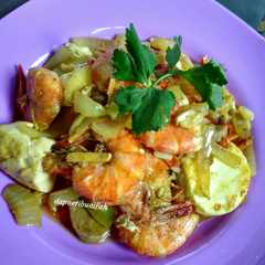 A picture of Udang Tofu saus mentega.