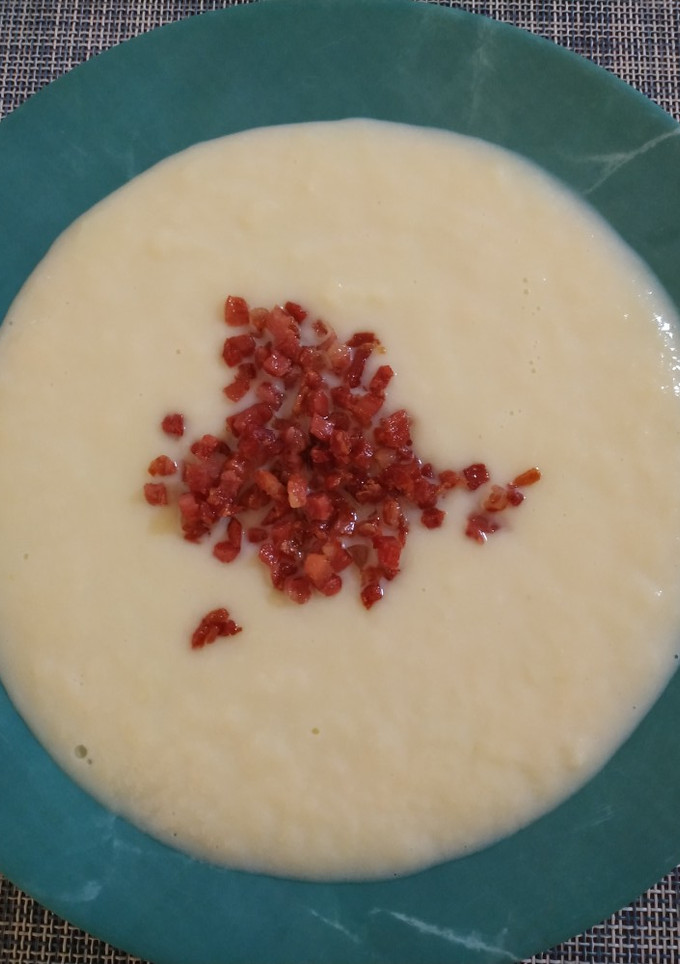 Una foto de Crema de puerros