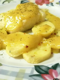 Una foto de Bacalao al pil pil
