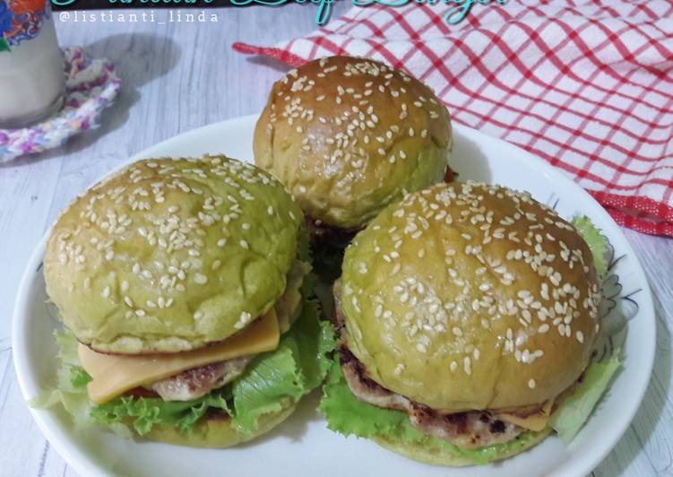 Pandan Beef Burger