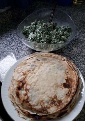 Una foto de Masa y relleno para canelones de verdura y ricota