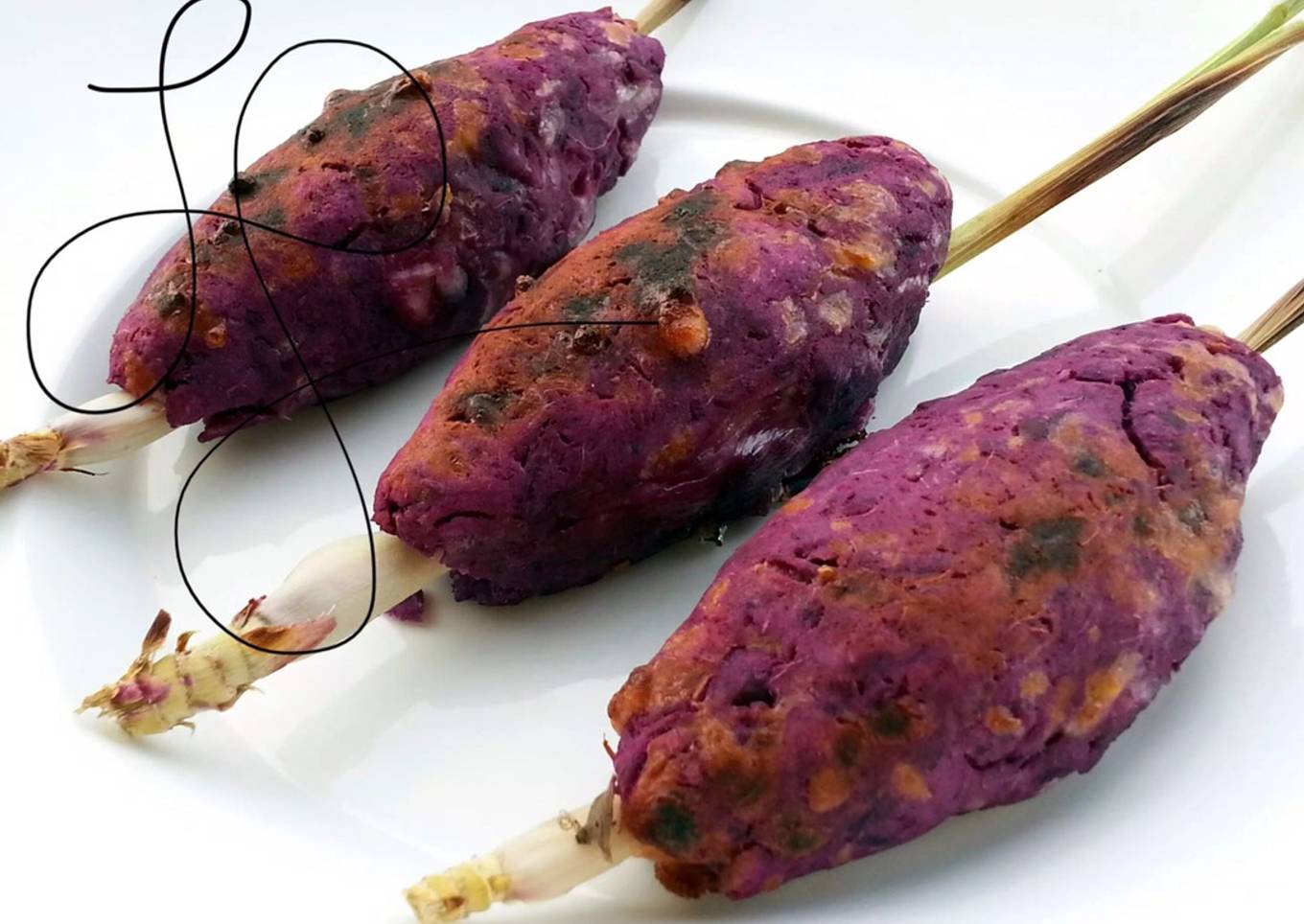 LG Sweet Potato Kebab (Lemongrass Skewers) Meatless