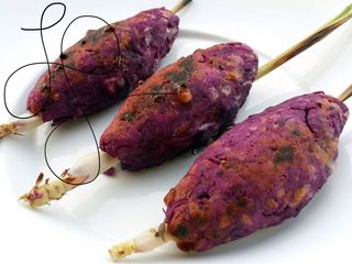 LG Sweet Potato Kebab (Lemongrass Skewers) Meatless