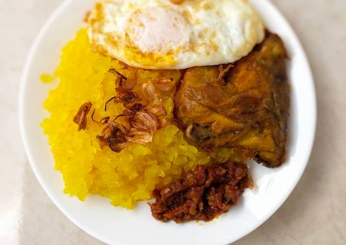 Nasi kuning shirataki keto food