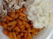 A picture of mashed carrots