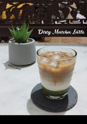 Foto resep Dirty Matcha Latte