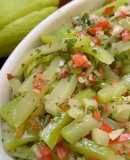 Salada fresca de chuchu