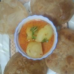 A picture of Homemade Kashmiri Dum Aloo Curry.