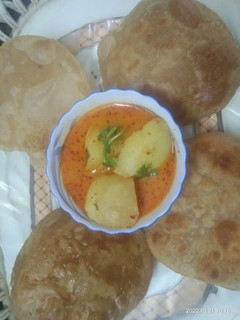 A picture of Homemade Kashmiri Dum Aloo Curry.
