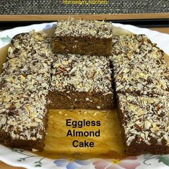 A picture of Rich in Healthy Fats - Eggless Almond Cake.