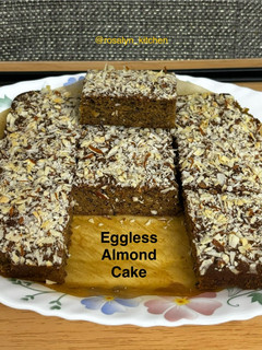 A picture of Rich in Healthy Fats - Eggless Almond Cake.