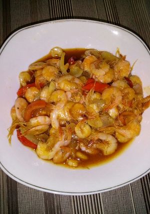 Foto resep Udang saos padang