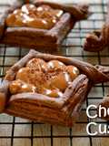 Chocolate Custard Cream Pie / Cocoa Puff Pastry Dough