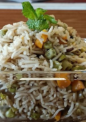 A picture of Veg rice.