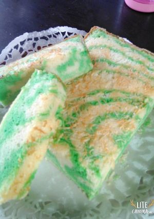 Foto resep Bolu Zebra Pandan Putel