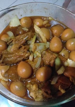 Foto resep Semur ayam telur puyuh