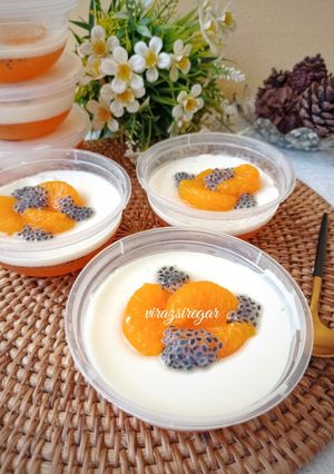 Foto resep Puding jeruk susu
