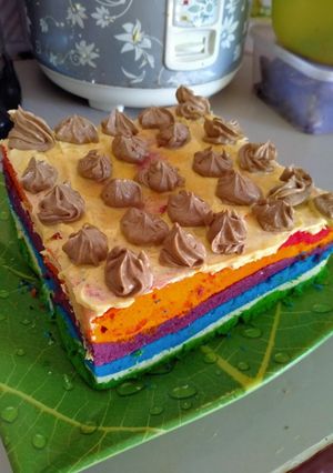 Foto resep Bolu pelangi kukus