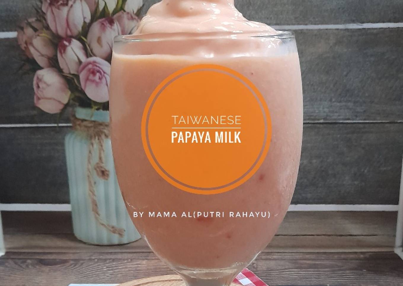 Taiwanese Papaya milk (muguwa niu nai) Smootie