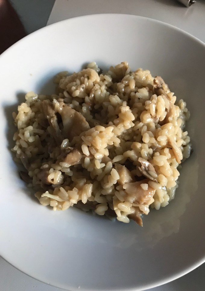 Una foto de Risotto de setas al romero