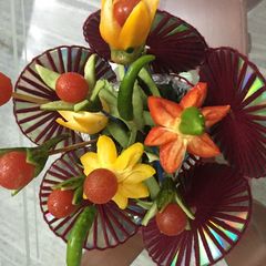 Cherry tomato & capsicum salad A picture of Cherry tomato & capsicum salad.