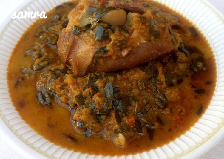 Steps to Make Perfect Pumpkin soup with moringa (zogale)