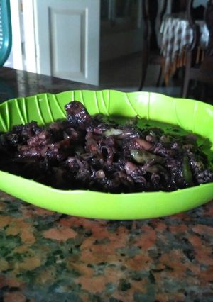 Foto resep Cumi Udang Saos Tiram / Tinta Hitam