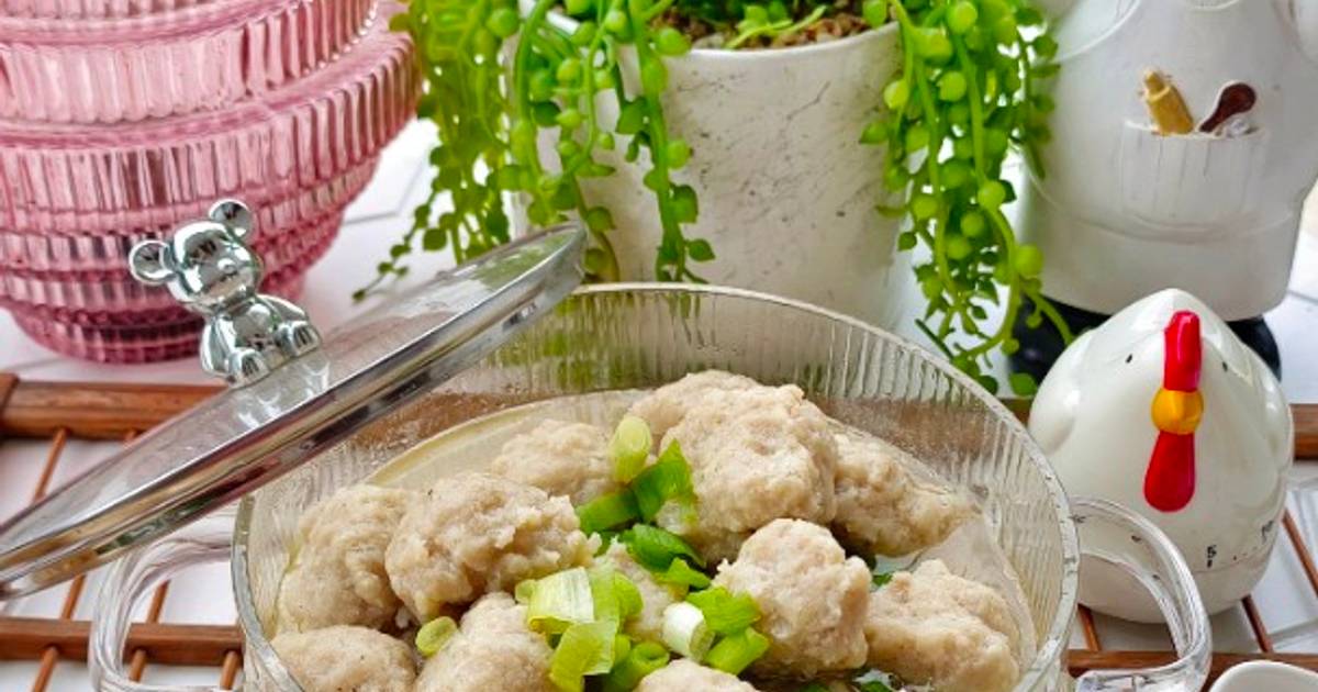 Resep Sop Bakso Ayam Homemade Favorit Bunda