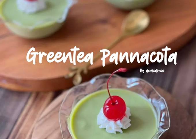 Standar Resep bikin Greentea pannacota dijamin nagih banget