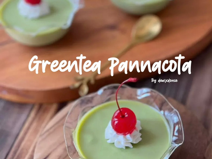 Standar Resep bikin Greentea pannacota dijamin nagih banget