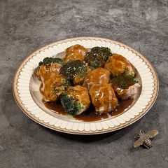 A picture of ★ Steamed broccoli meat ball ★.