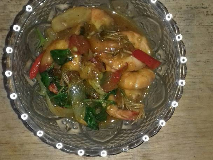 Anti Ribet, Membuat Udang asam manis kemangi Ekonomis