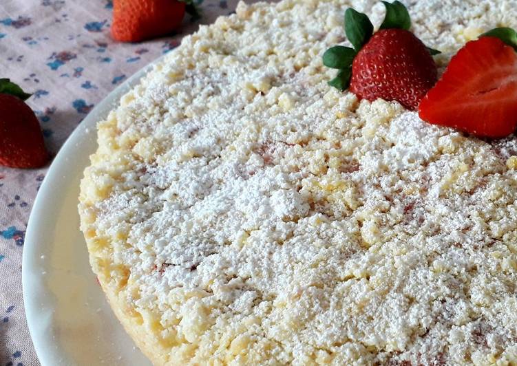 Sbriciolata ricotta e fragole