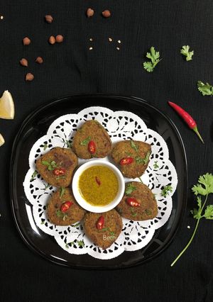 A picture of Black Chickpeas Tikki.
