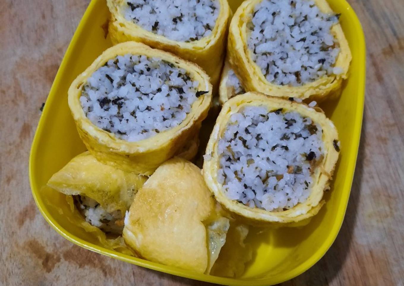 Dadar kimbab bon nori (Resep mudah bekal anak atau piknik)