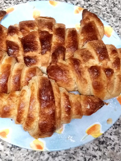 Una foto de Cruasanes sin gluten
