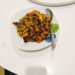 A picture of Unripe plantain pouriage.