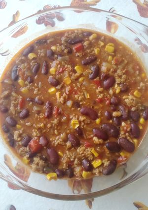 Mexikói chilis bab recept fotója