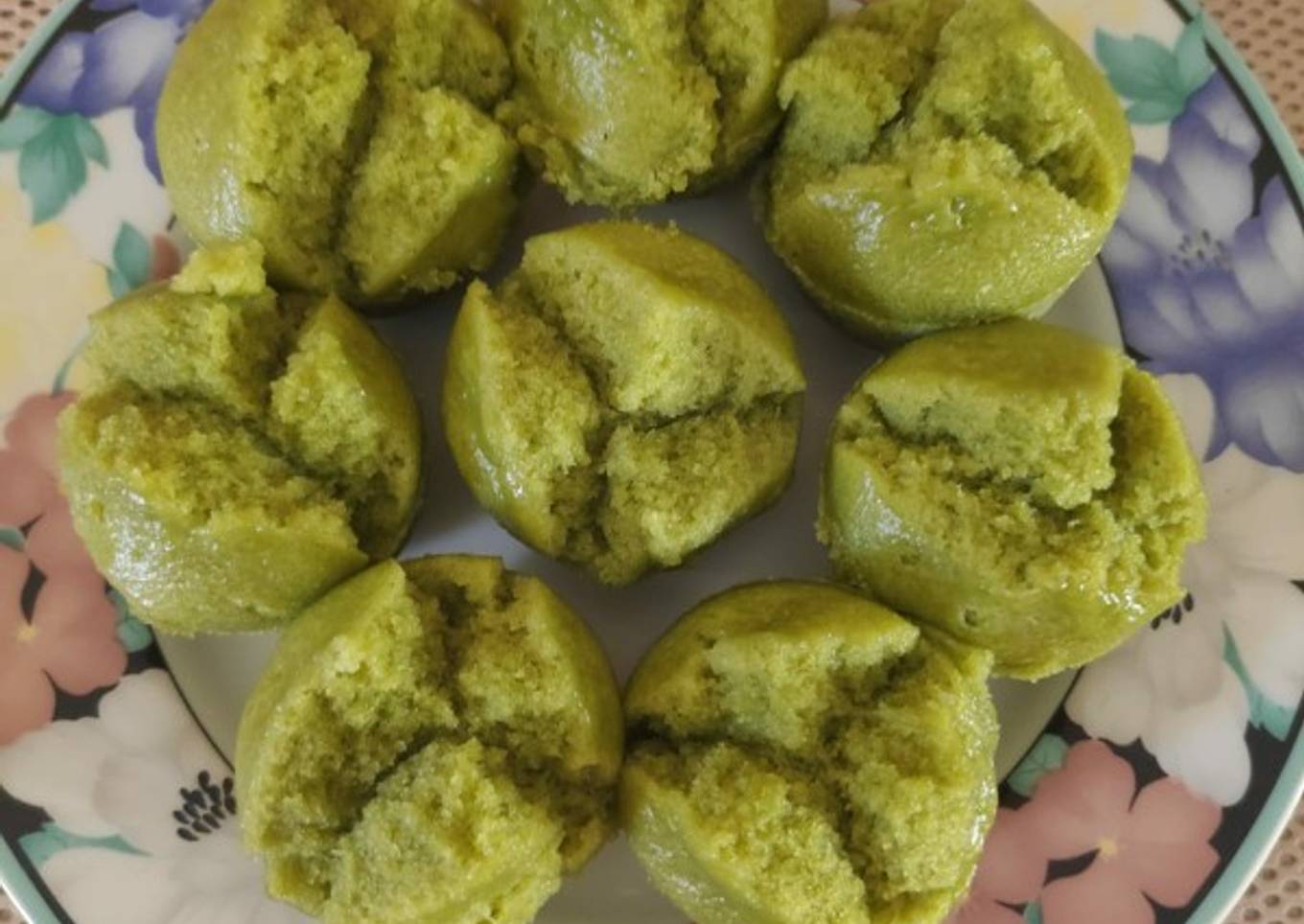 Kue Apem Pandan Mekar