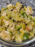 Verduras, pollo y quinoa